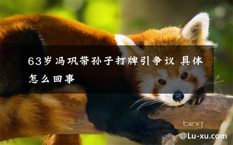 63岁冯巩带孙子打牌引争议 具体怎么回事