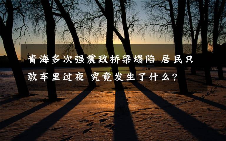 青海多次强震致桥梁塌陷 居民只敢车里过夜 究竟发生了什么?