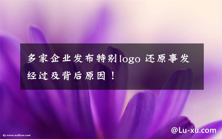 多家企业发布特别logo 还原事发经过及背后原因！