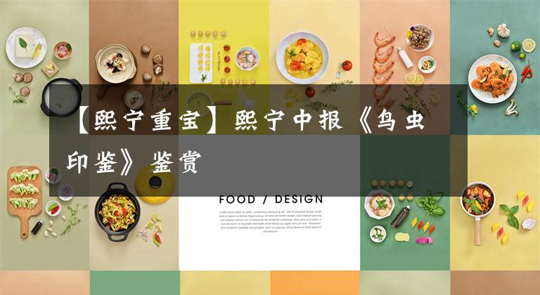 【熙宁重宝】熙宁中报《鸟虫印鉴》鉴赏文章配图