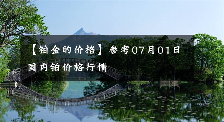 【铂金的价格】参考07月01日国内铂价格行情