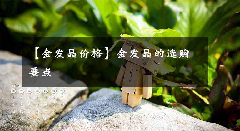 【金发晶价格】金发晶的选购要点文章配图