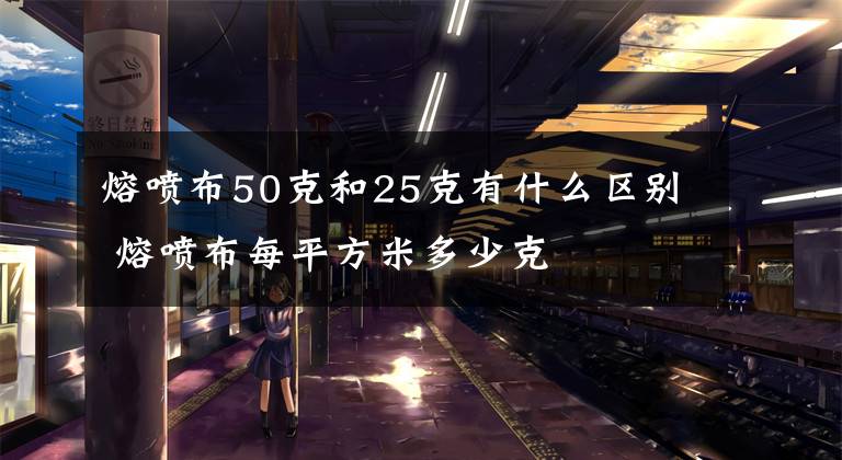 熔喷布50克和25克有什么区别 熔喷布每平方米多少克文章配图