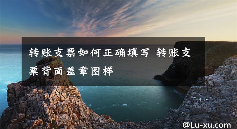转账支票如何正确填写 转账支票背面盖章图样文章配图