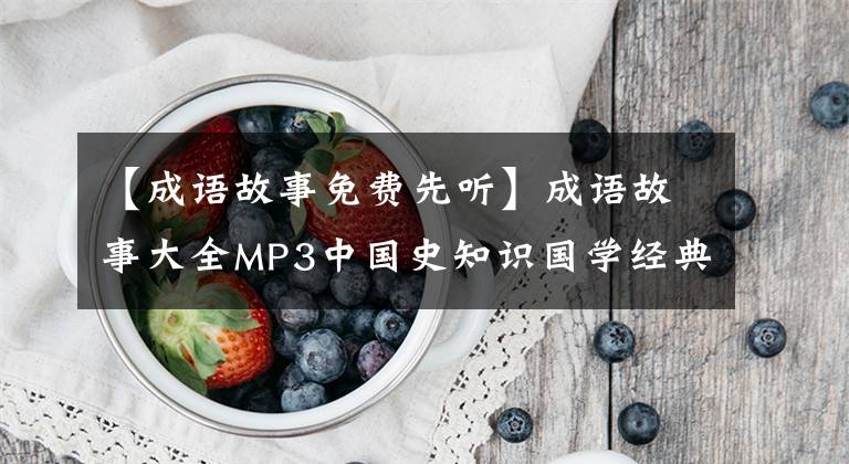 【成语故事免费先听】成语故事大全MP3中国史知识国学经典童谣声儿童故事音频MP4视频