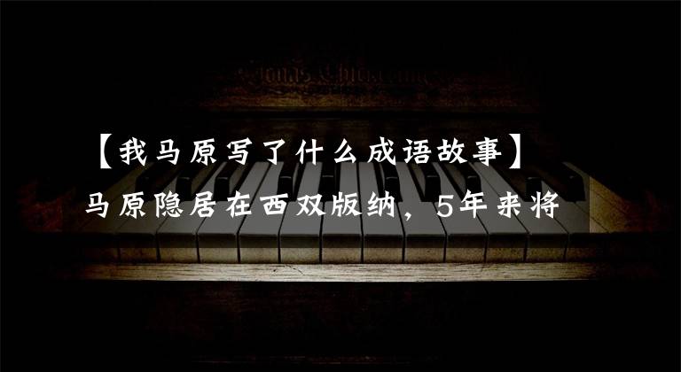 【我马原写了什么成语故事】马原隐居在西双版纳，5年来将小说《帕亚马》融入云南文化