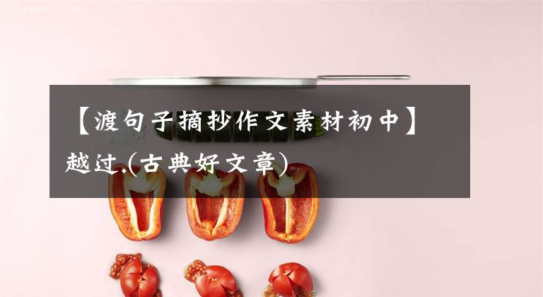 【渡句子摘抄作文素材初中】越过.(古典好文章)文章配图