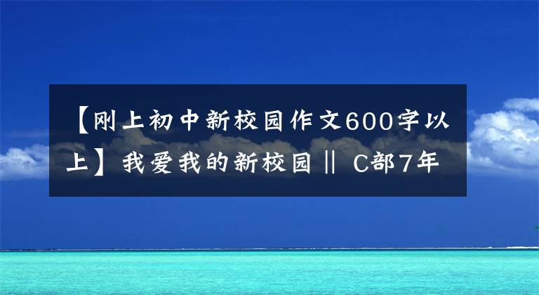 【刚上初中新校园作文600字以上】我爱我的新校园‖ C部7年级优秀征文3篇