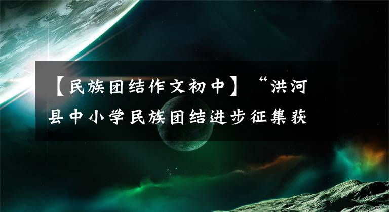 【民族团结作文初中】“洪河县中小学民族团结进步征集获奖作品评选”(7)