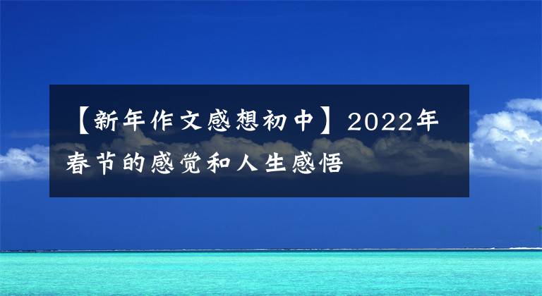 【新年作文感想初中】2022年春节的感觉和人生感悟