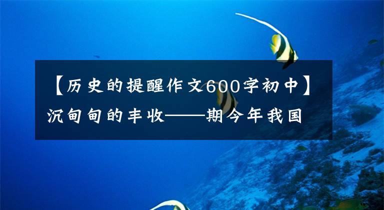 【历史的提醒作文600字初中】沉甸甸的丰收——期今年我国河谷增产背后的故事