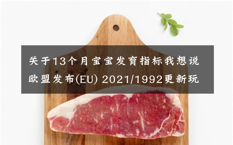 关于13个月宝宝发育指标我想说欧盟发布(EU) 2021/1992更新玩具安全指令2009/48/EC协调标准