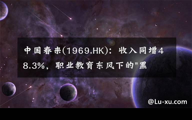 中国春来(1969.HK)：收入同增48.3%，职业教育东风下的"黑马