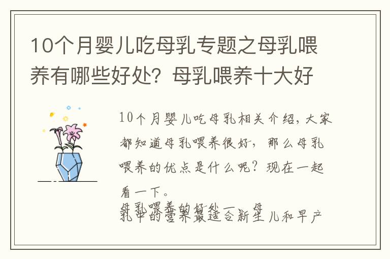 10个月婴儿吃母乳专题之母乳喂养有哪些好处？母乳喂养十大好处