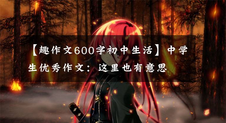 【趣作文600字初中生活】中学生优秀作文：这里也有意思