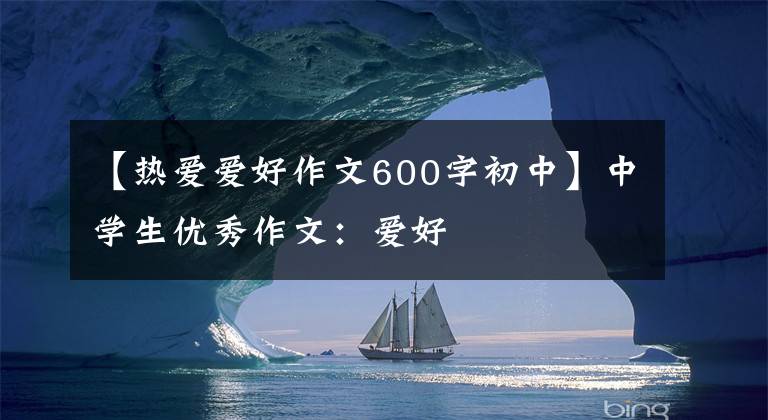 【热爱爱好作文600字初中】中学生优秀作文：爱好