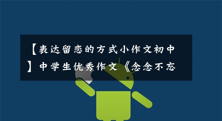 【表达留恋的方式小作文初中】中学生优秀作文《念念不忘》