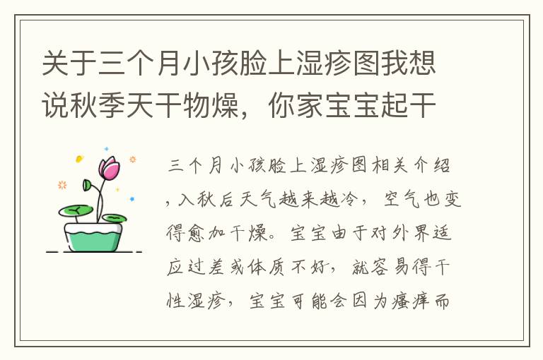 关于三个月小孩脸上湿疹图我想说秋季天干物燥，你家宝宝起干性湿疹了吗？