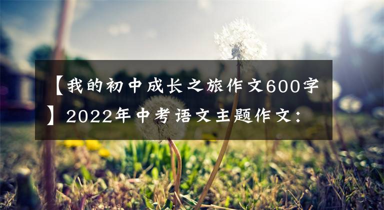 【我的初中成长之旅作文600字】2022年中考语文主题作文：《梦想，青春》系列作文讲座