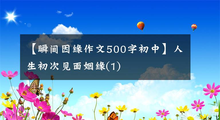 【瞬间因缘作文500字初中】人生初次见面姻缘(1)