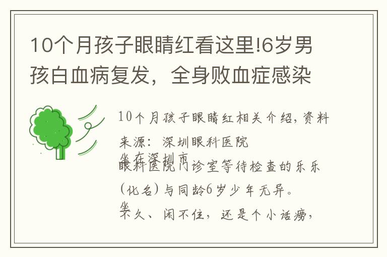 10个月孩子眼睛红看这里!6岁男孩白血病复发，全身败血症感染又累及眼睛，眼球险些摘除