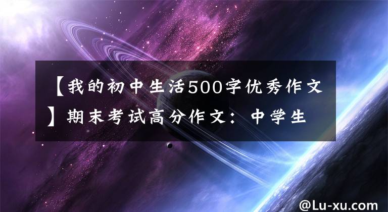 【我的初中生活500字优秀作文】期末考试高分作文：中学生活的酸甜苦辣