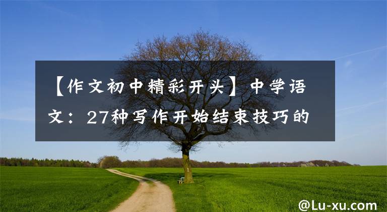 【作文初中精彩开头】中学语文：27种写作开始结束技巧的典型例子，参考价值很高