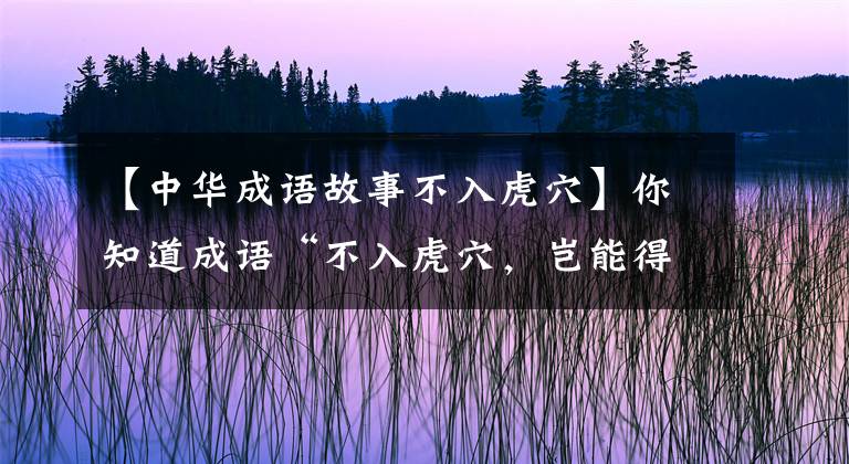 【中华成语故事不入虎穴】你知道成语“不入虎穴，岂能得到虎崽”源自谁吗？