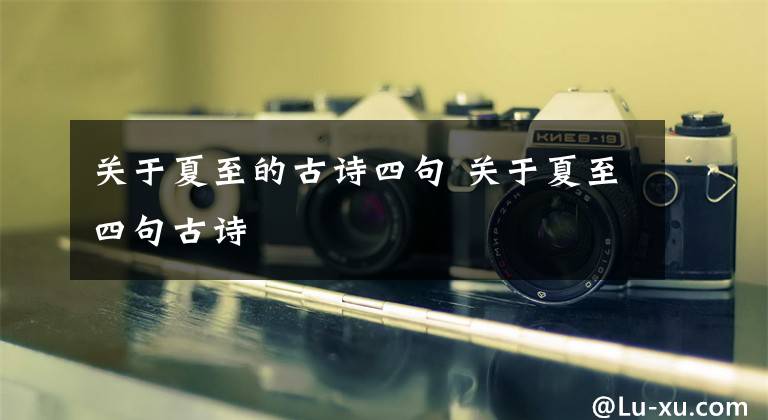 关于夏至的古诗四句 关于夏至四句古诗文章配图