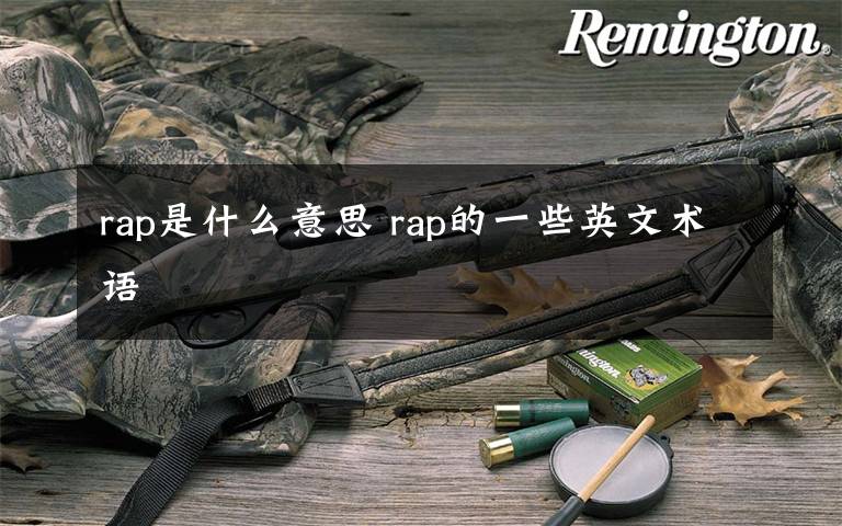 rap是什么意思 rap的一些英文术语