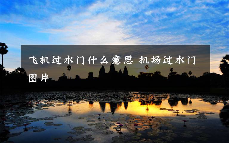 飞机过水门什么意思 机场过水门图片文章配图