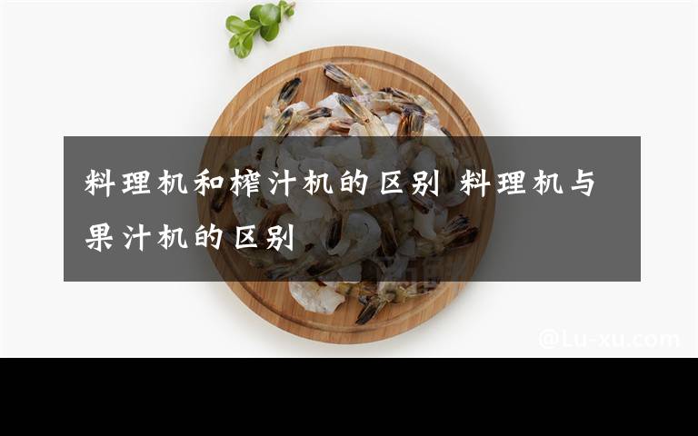 料理机和榨汁机的区别 料理机与果汁机的区别