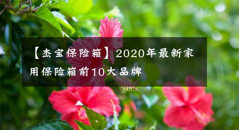 【杰宝保险箱】2020年最新家用保险箱前10大品牌