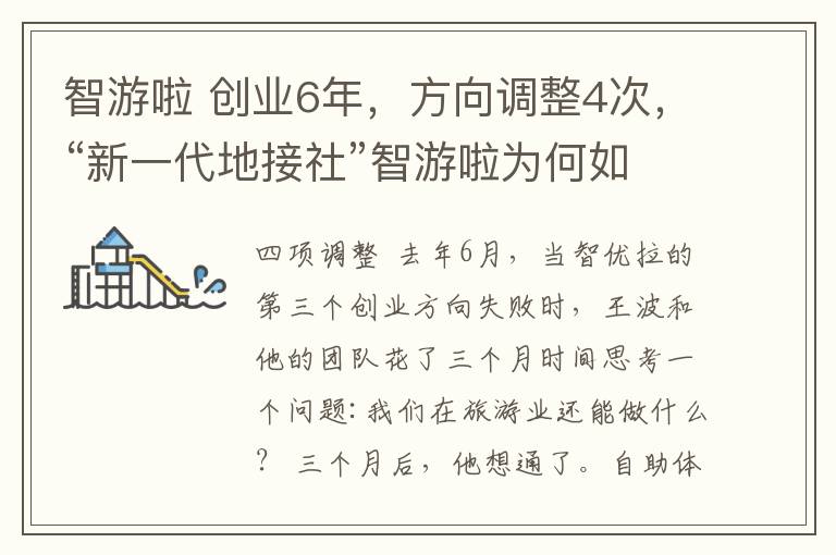 智游啦 创业6年，方向调整4次，“新一代地接社”智游啦为何如此善变｜TBO报道