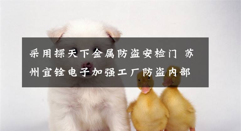 采用探天下金属防盗安检门 苏州宜铨电子加强工厂防盗内部管理文章配图