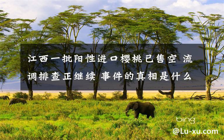 江西一批阳性进口樱桃已售空 流调排查正继续 事件的真相是什么？