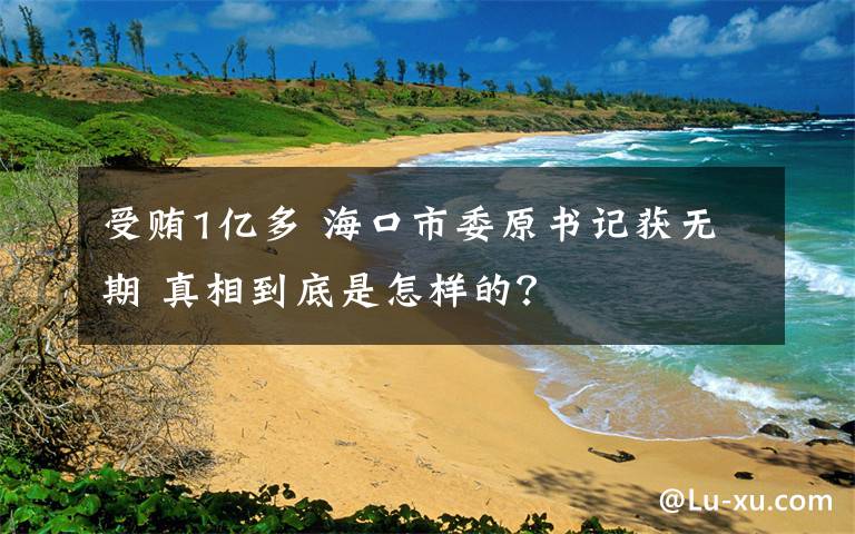 受贿1亿多 海口市委原书记获无期 真相到底是怎样的？