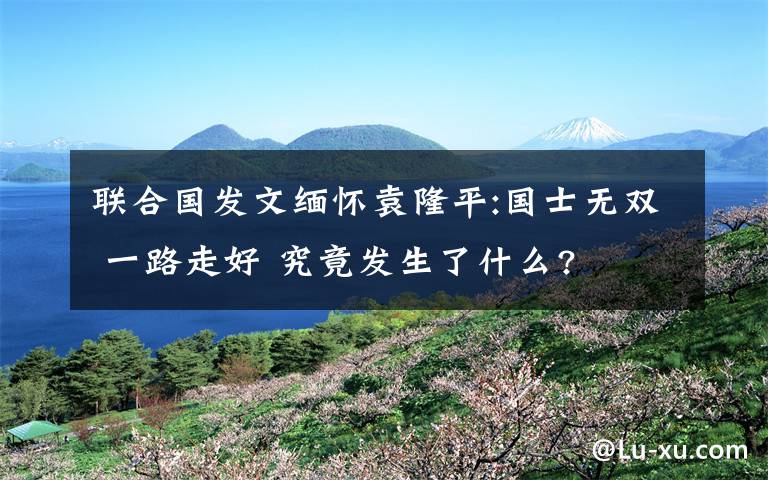 联合国发文缅怀袁隆平:国士无双 一路走好 究竟发生了什么?