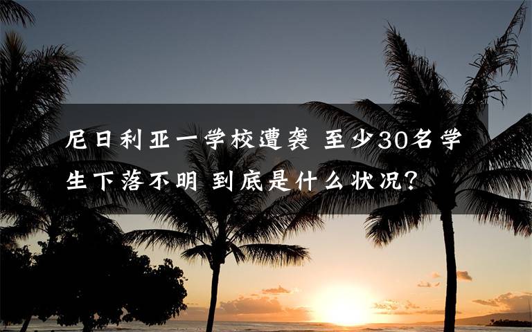 尼日利亚一学校遭袭 至少30名学生下落不明 到底是什么状况？