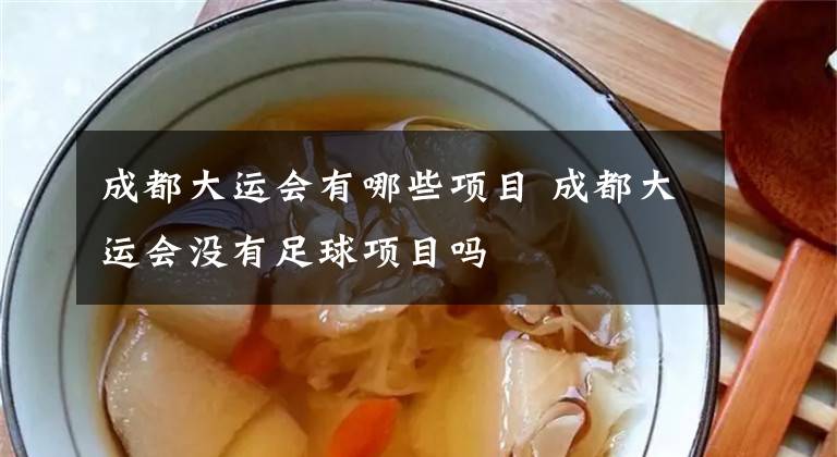 成都大运会有哪些项目 成都大运会没有足球项目吗文章配图