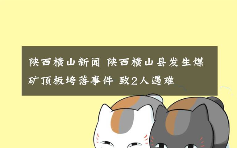 陕西横山新闻 陕西横山县发生煤矿顶板垮落事件 致2人遇难文章配图