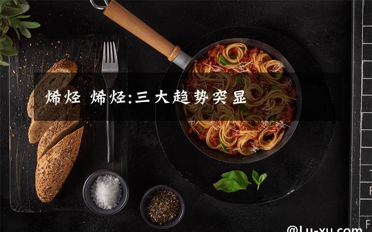 烯烃 烯烃:三大趋势突显文章配图