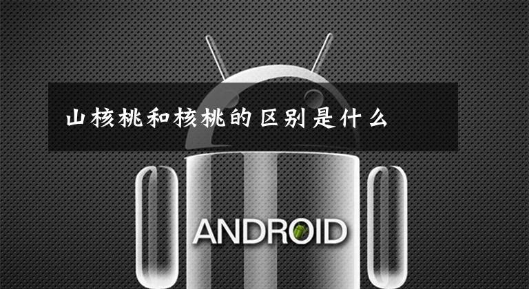 山核桃和核桃的区别是什么文章配图