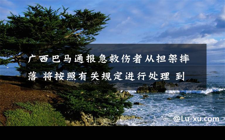 广西巴马通报急救伤者从担架摔落 将按照有关规定进行处理 到底是什么状况？