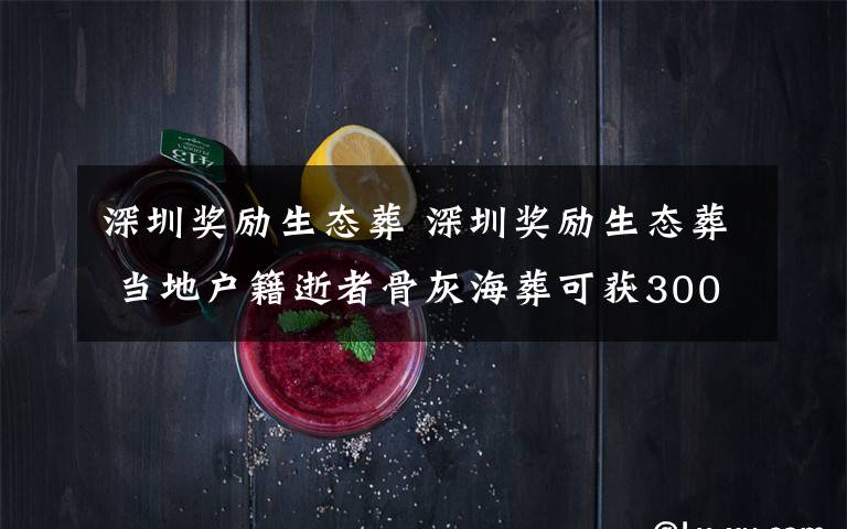 深圳奖励生态葬 深圳奖励生态葬 当地户籍逝者骨灰海葬可获3000元