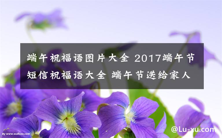 端午祝福语图片大全 2017端午节短信祝福语大全 端午节送给家人朋友的温馨祝福语