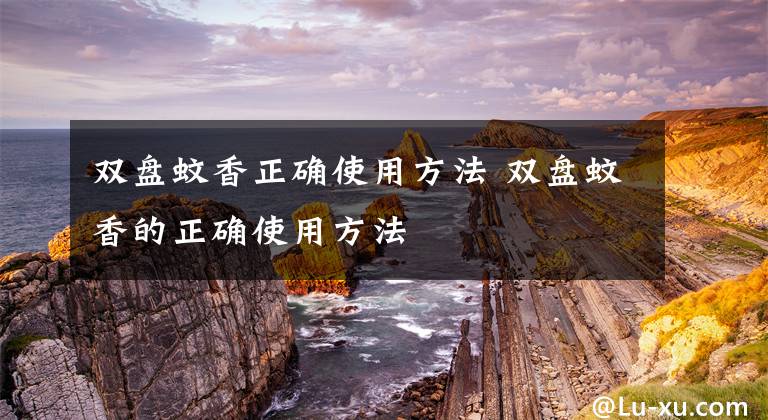 双盘蚊香正确使用方法 双盘蚊香的正确使用方法文章配图