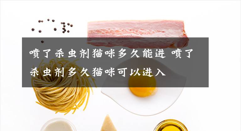 喷了杀虫剂猫咪多久能进 喷了杀虫剂多久猫咪可以进入文章配图