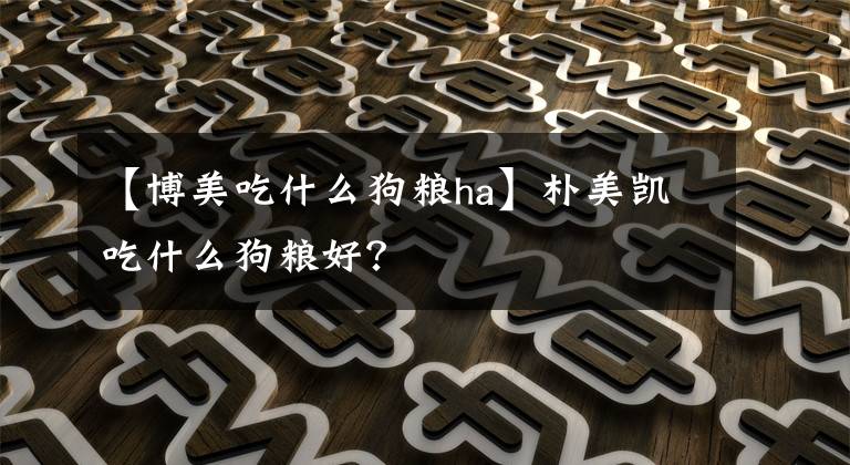 【博美吃什么狗粮ha】朴美凯吃什么狗粮好？