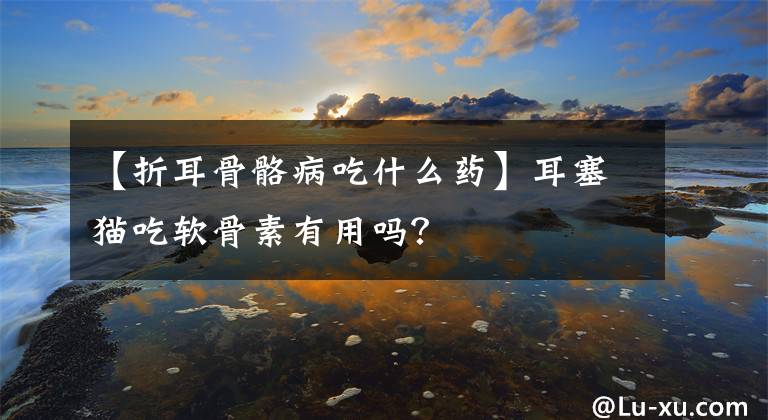 【折耳骨骼病吃什么药】耳塞猫吃软骨素有用吗？文章配图